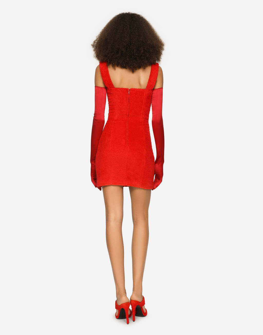 毛巾布迷你连衣裙4