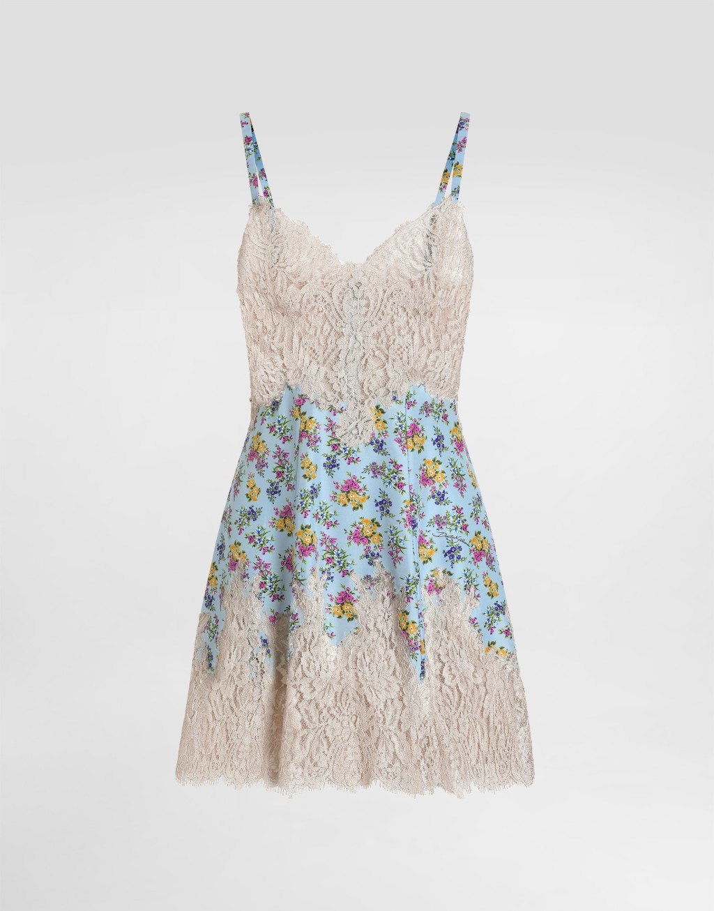 小碎花印花哈博泰真丝连衣裙1