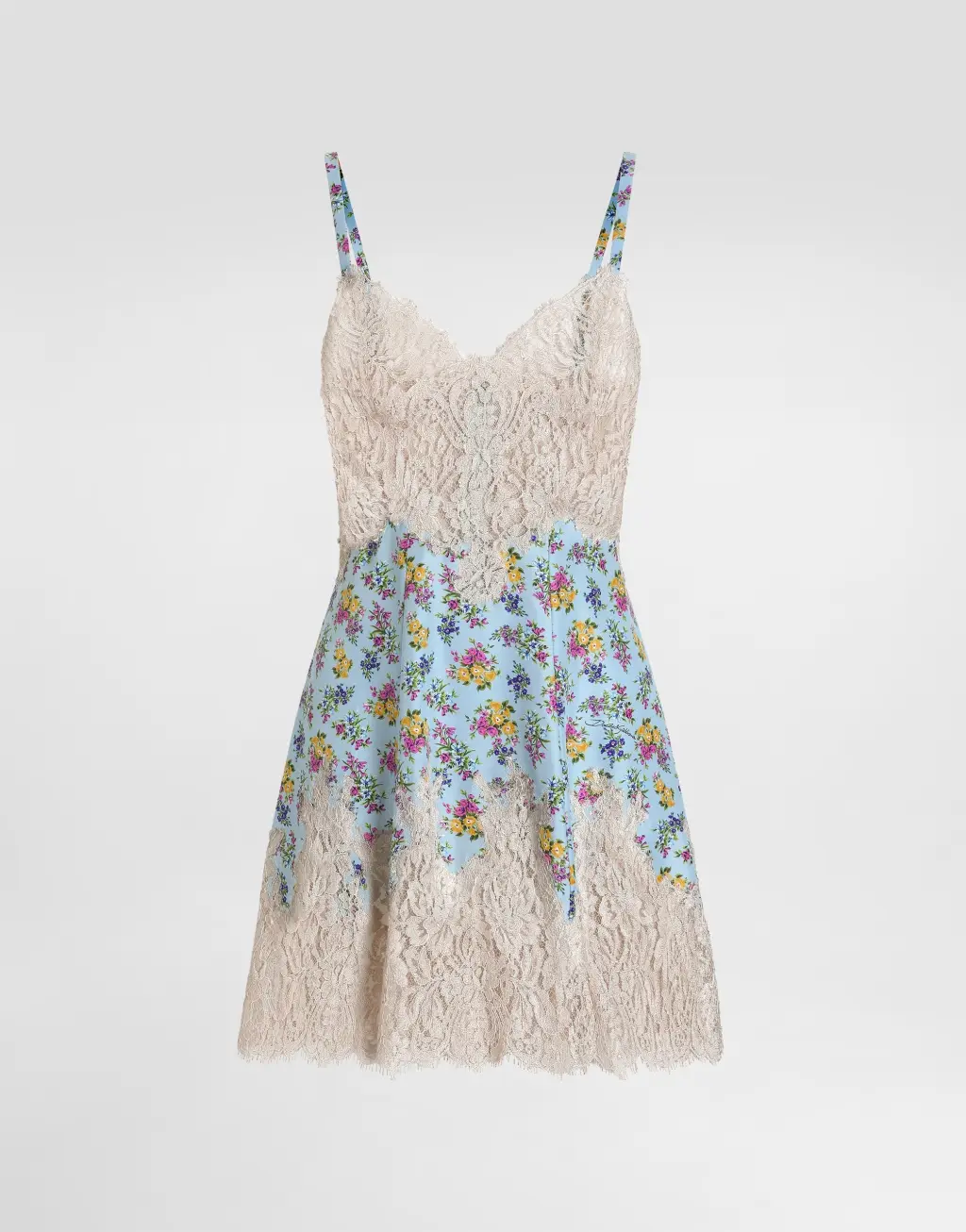 小碎花印花哈博泰真丝连衣裙