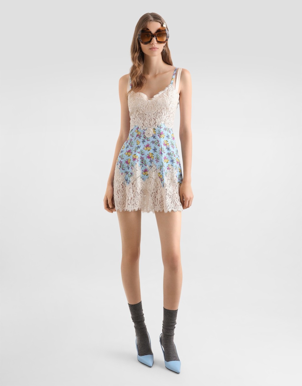 小碎花印花哈博泰真丝连衣裙2