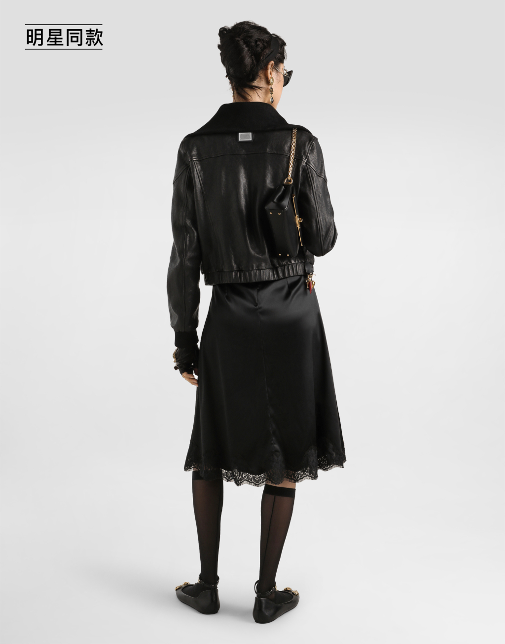 明星同款纳帕皮革外套3