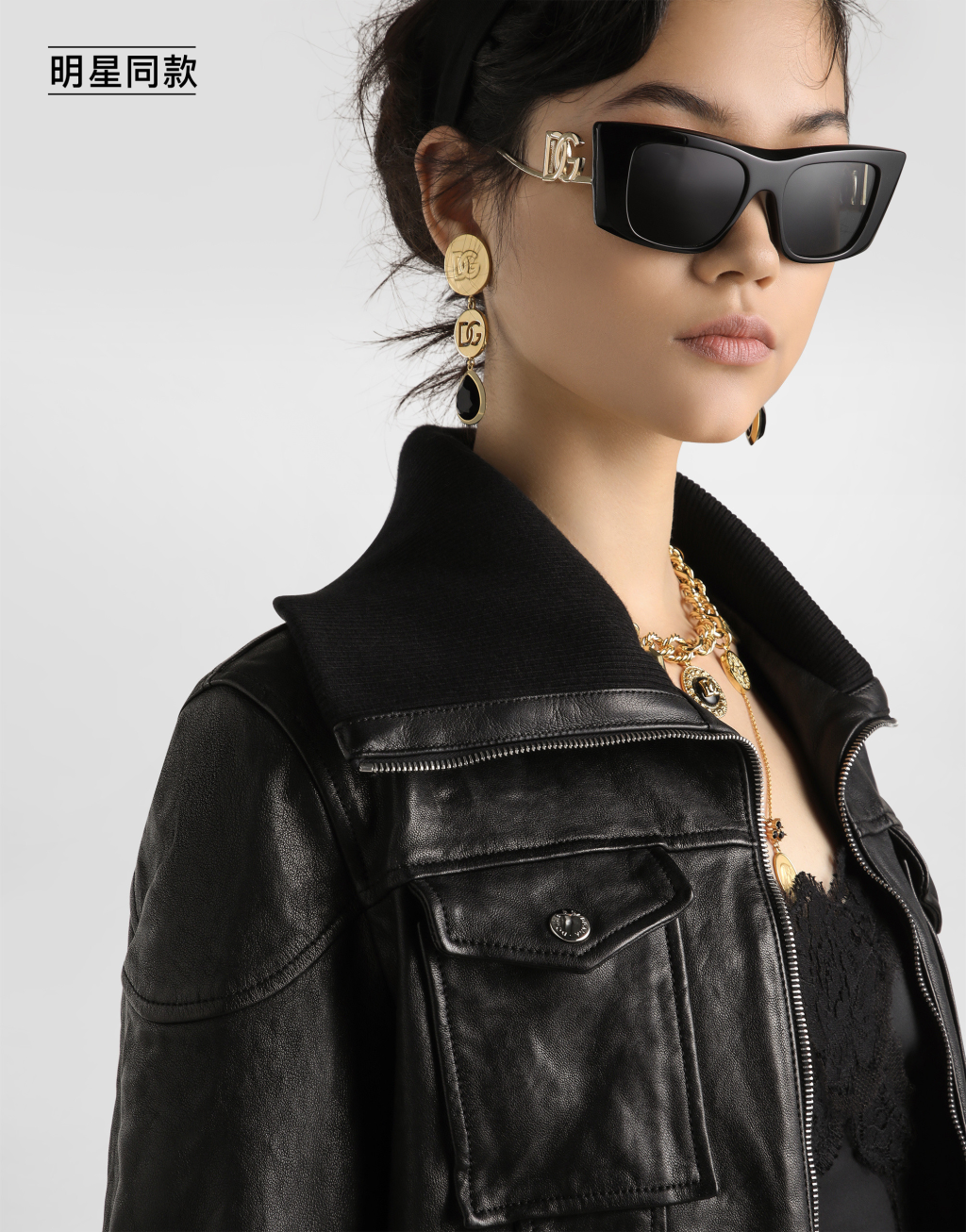 明星同款纳帕皮革外套4