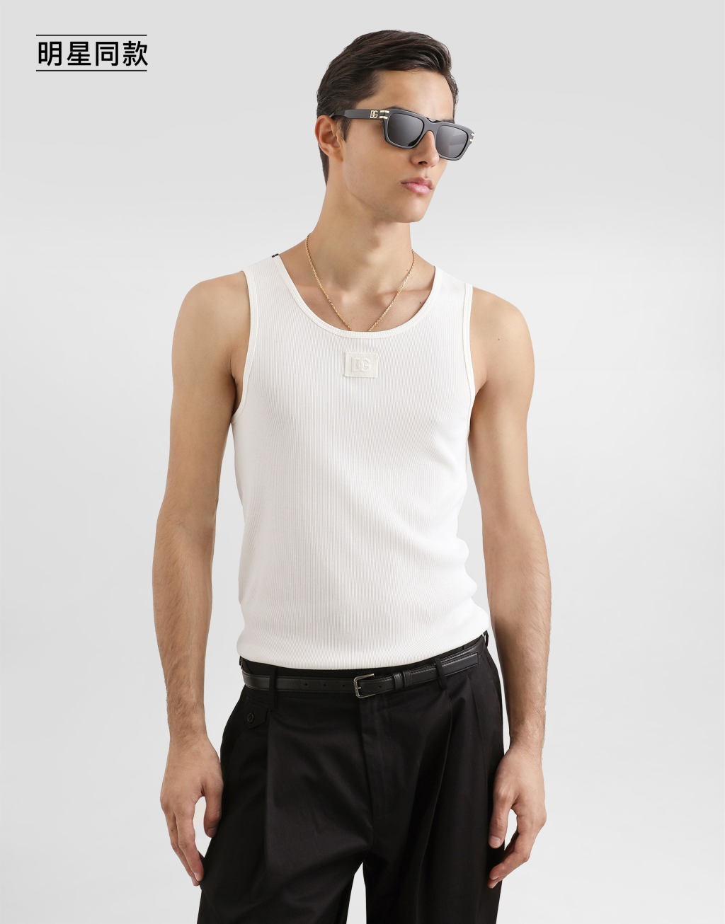 明星同款棉质背心2