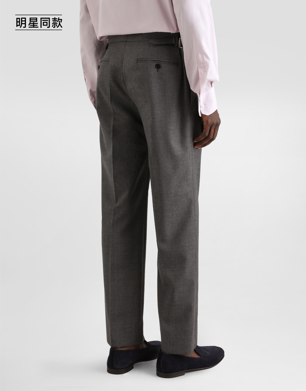 明星同款羊毛帆布长裤5