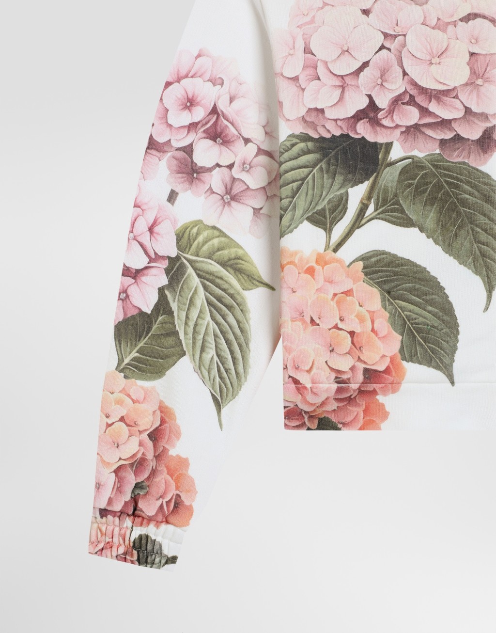 绣球花印花连帽运动衫（带贴片）4