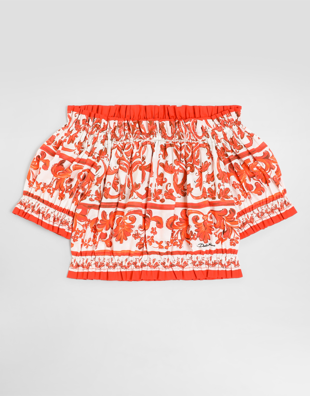 马约利卡印花府绸上衣1
