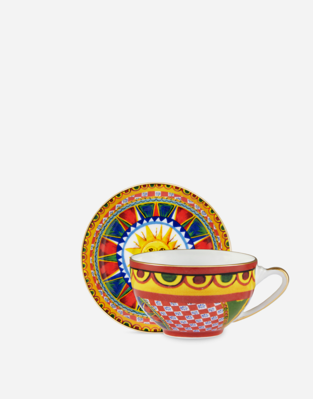 【日进斗金礼盒】瓷器茶杯与茶碟套组*2套组2