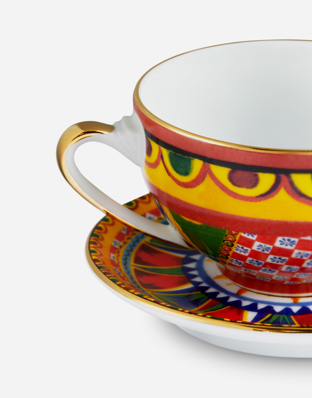 【日进斗金礼盒】瓷器茶杯与茶碟套组*2套组4