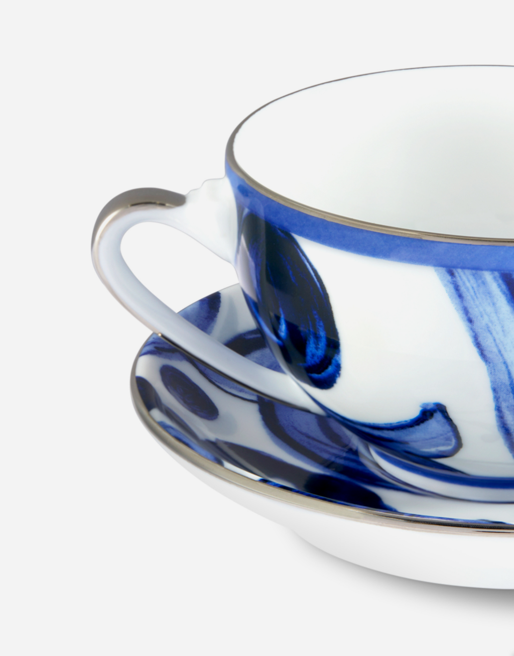 【情定地中海礼盒】瓷器茶杯与茶碟套组*2套组4