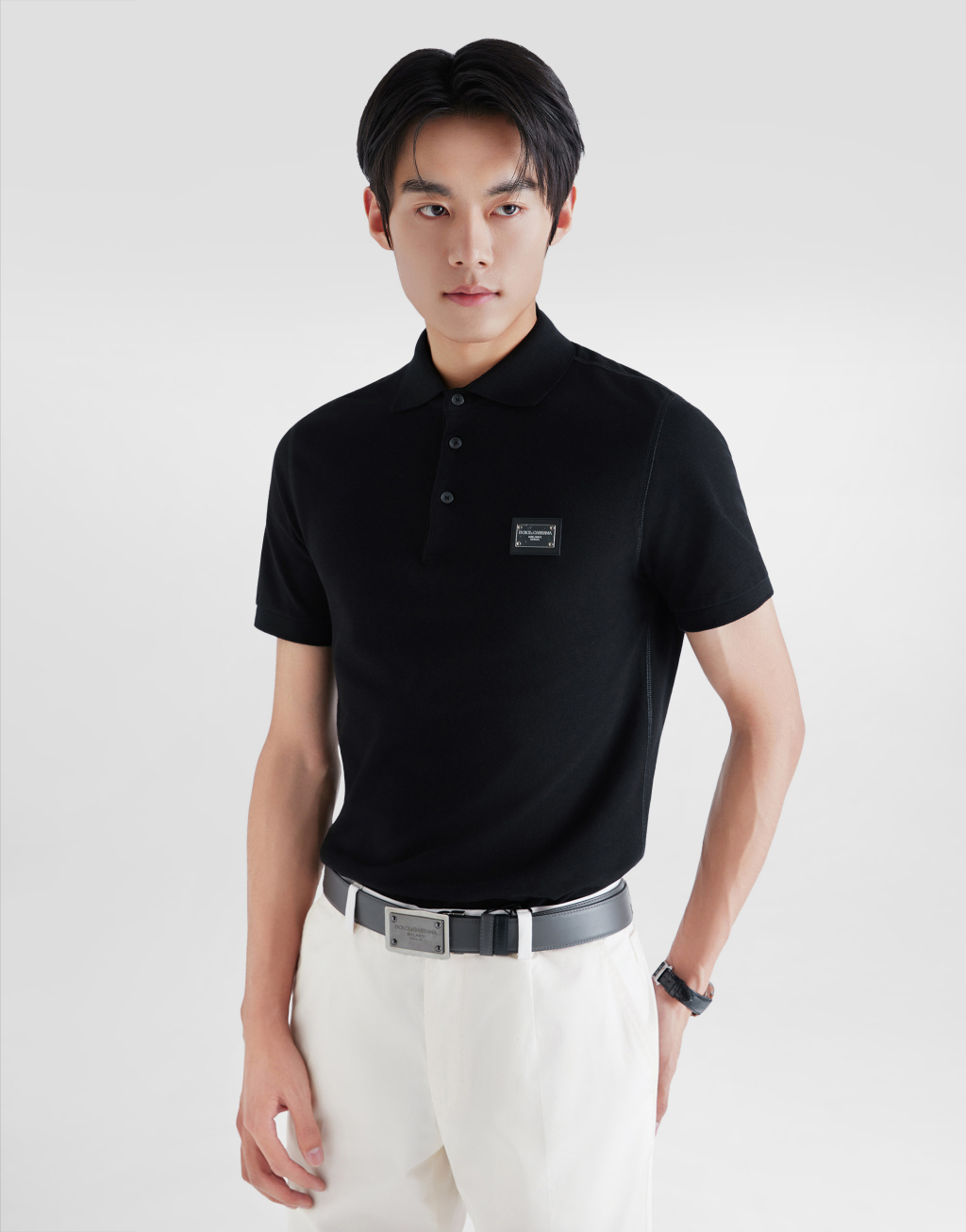 标牌棉质珠地 Polo 衫4