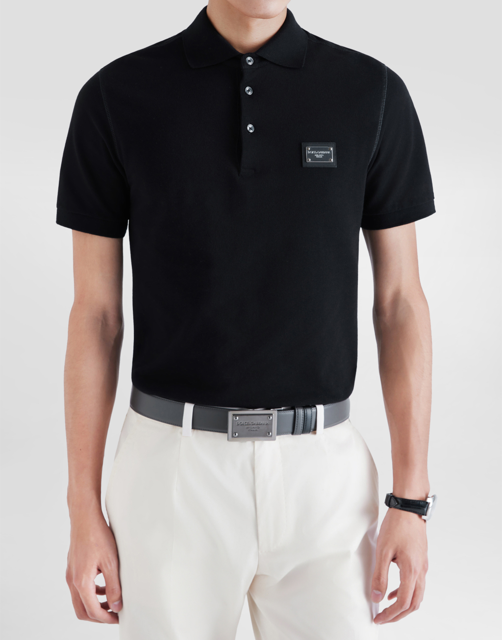 标牌棉质珠地 Polo 衫5