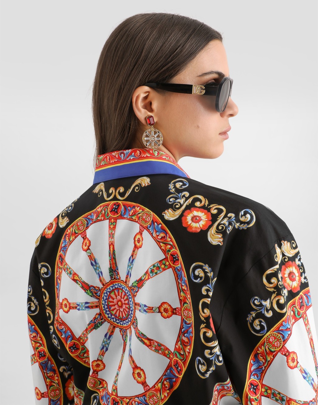 Carretto 印花棉府绸衬衫5