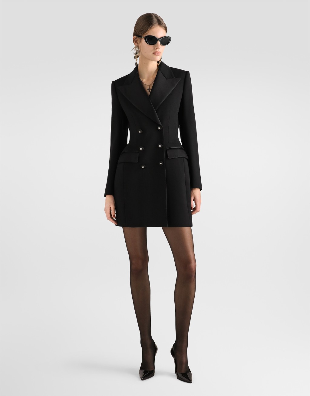 羊毛卡迪双排扣夹克2
