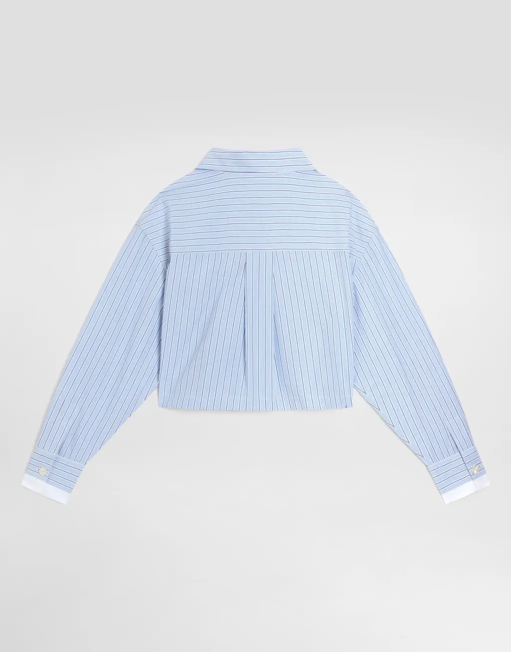 条纹府绸衬衫