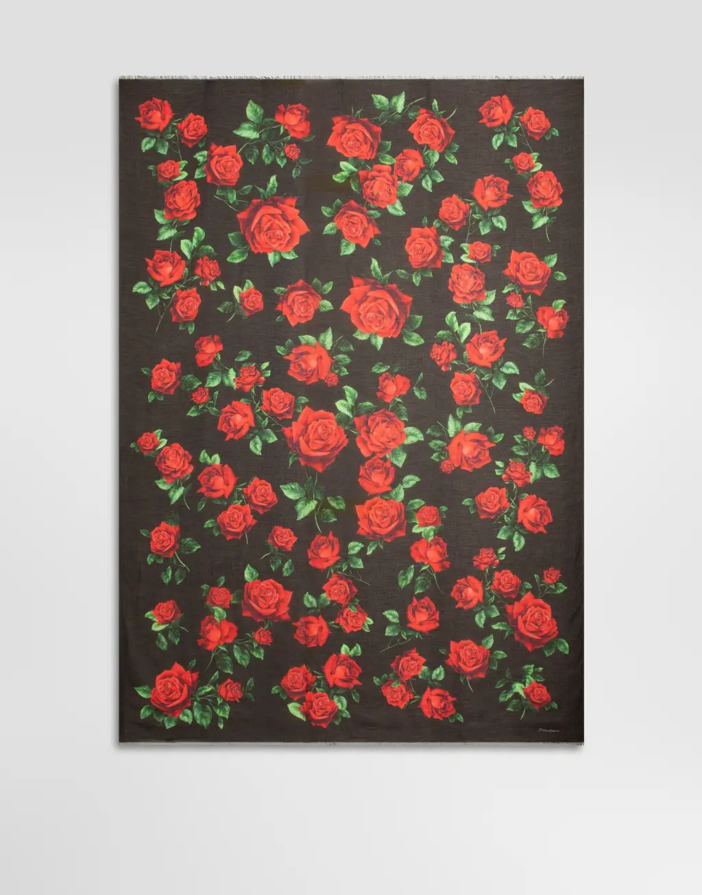 135x200 玫瑰印花羊绒混纺披肩