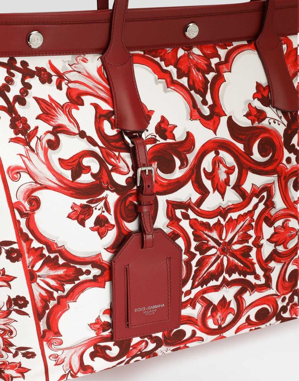 马约利卡印花 Canvas 购物袋6