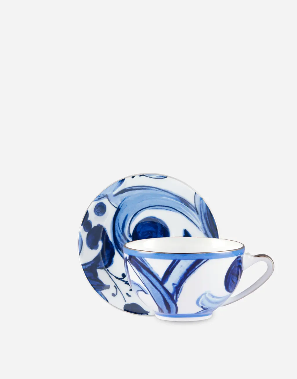 瓷器茶杯与茶碟套组