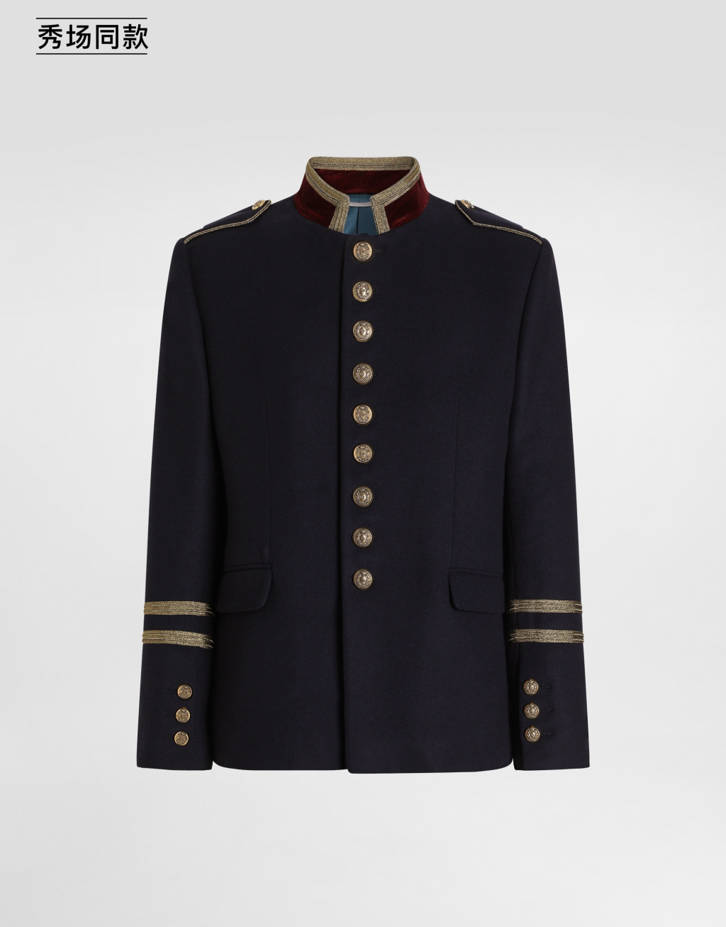 羊毛长礼服大衣1